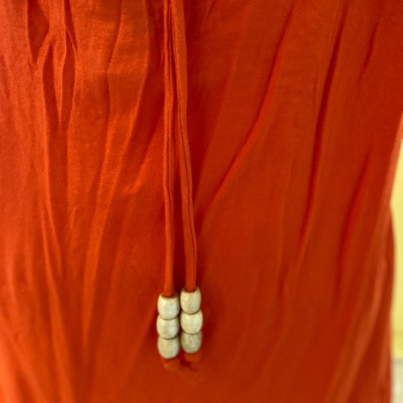 Vince Camuto Orange Scoop Back Drape Neck Top - Picture 6 of 8